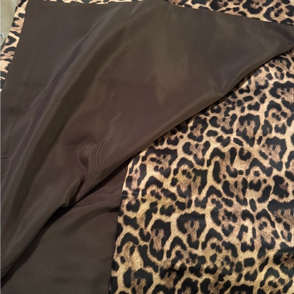 J.Crew Leopard Print wrap Skirt in dutchesse satin - Picture 7 of 12